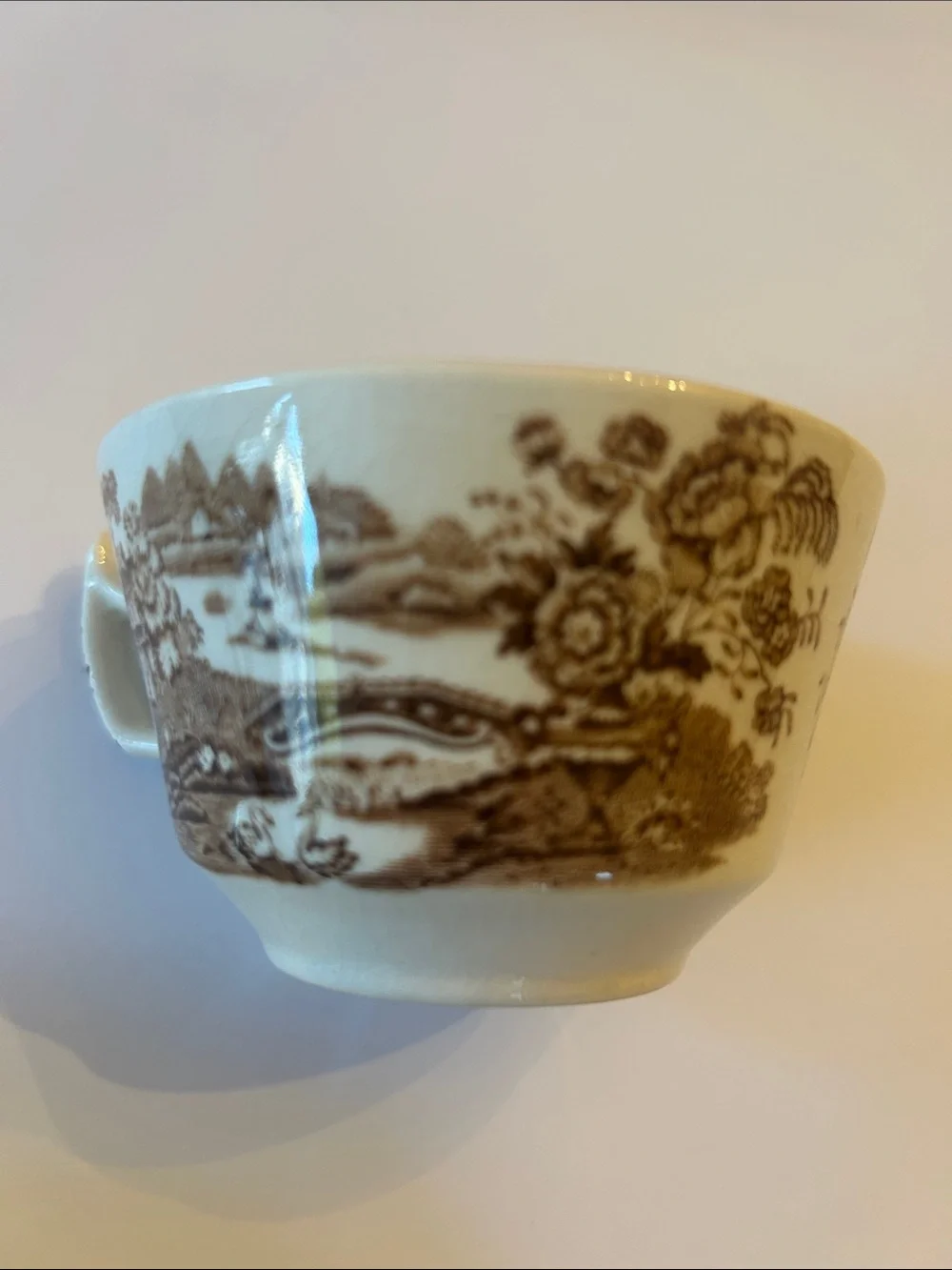 Royal Staffordshire Tonquin Brown Teacup & Saucer Set